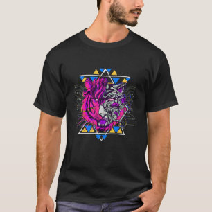 Mechanische tijger robot Futuristisch T-shirt