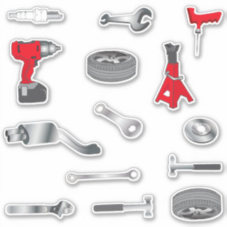 Mechanische tools sticker