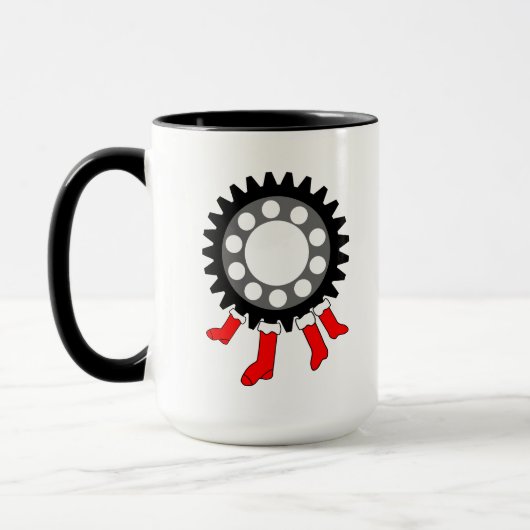 Mechanische uitrusting Kerstkousen Mok (Links)