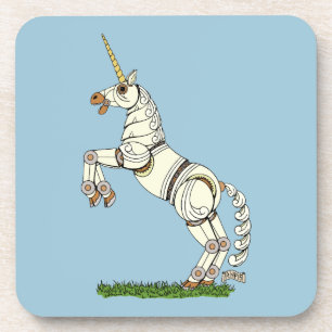 Mechanische Unicorn Bier Onderzetter