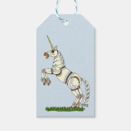 Mechanische Unicorn Cadeaulabel