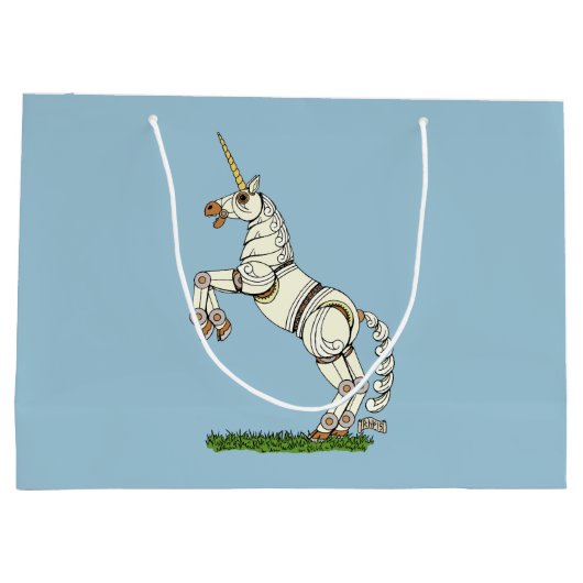 Mechanische Unicorn Groot Cadeauzakje (Achterkant)