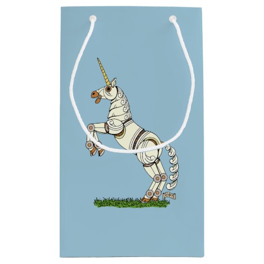 Mechanische Unicorn Klein Cadeauzakje (Achterkant)