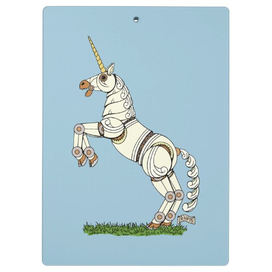 Mechanische Unicorn Klembord (Achterkant)
