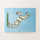 Mechanische Unicorn Legpuzzel (Horizontaal)