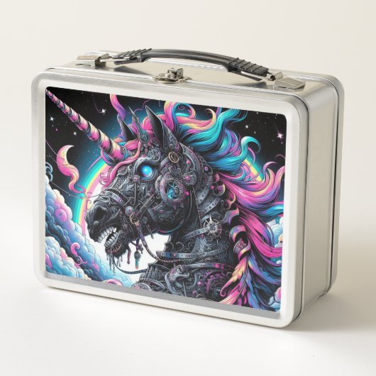 Mechanische unicorn lunchbox (Voorkant)