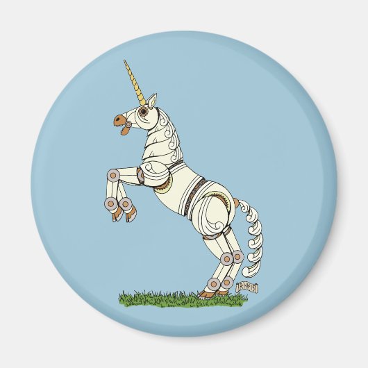 Mechanische Unicorn Magneet (Voorkant)
