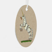Mechanische Unicorn Metalen Ornament (Voorkant Rechts)