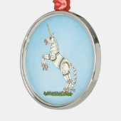 Mechanische Unicorn Metalen Ornament (Links)