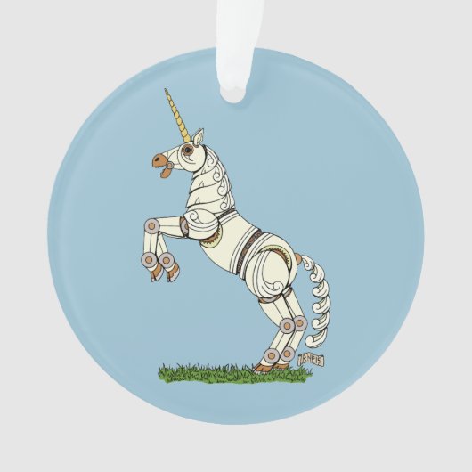 Mechanische Unicorn Ornament (voorkant)