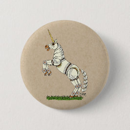 Mechanische Unicorn Pinback-Button Ronde Button 5,7 Cm