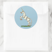 Mechanische Unicorn Ronde Sticker (Tas)