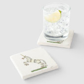 Mechanische Unicorn Stenen Onderzetter (Zijkant)