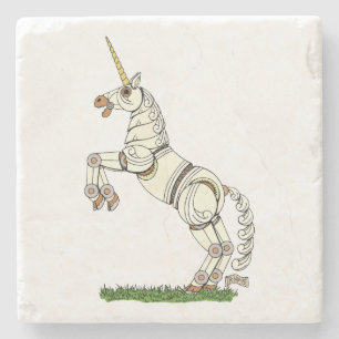 Mechanische Unicorn Stenen Onderzetter