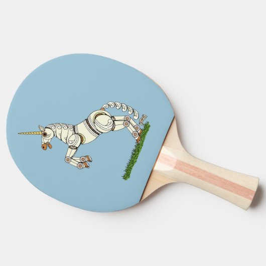 Mechanische Unicorn Tafeltennisbatje (Zijkant)