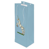 Mechanische Unicorn Wijn Cadeautas (Achterkant Gekanteld)