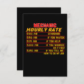 Mechanische uurfrequentie bedankkaart (Voorkant / Achterkant)