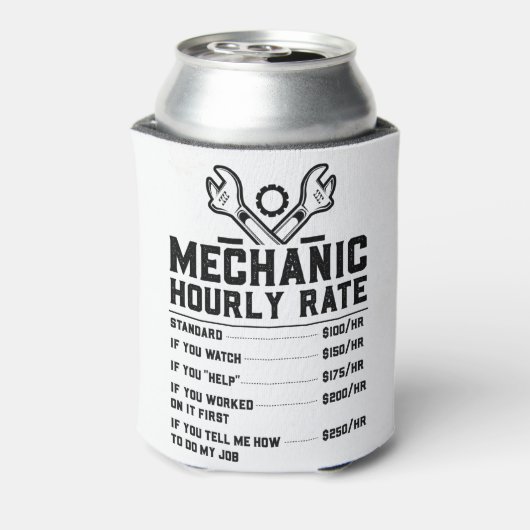 Mechanische uurfrequentie blikjeskoeler (Blikje Achterkant)