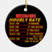 Mechanische uurfrequentie keramisch ornament (Voorkant)