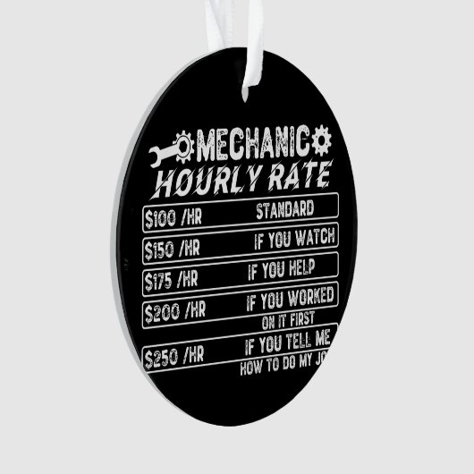 Mechanische uurfrequentie ornament (voorkant)
