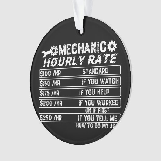 Mechanische uurfrequentie ornament (voorkant)