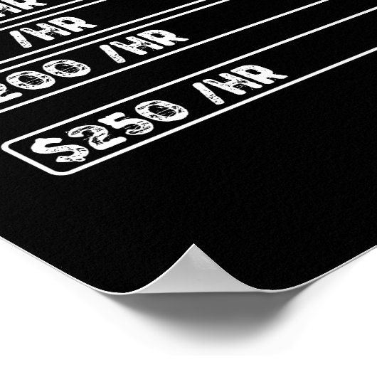 Mechanische uurfrequentie poster (Hoek)