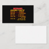 Mechanische uurfrequentie visitekaartje (Voorkant / Achterkant)