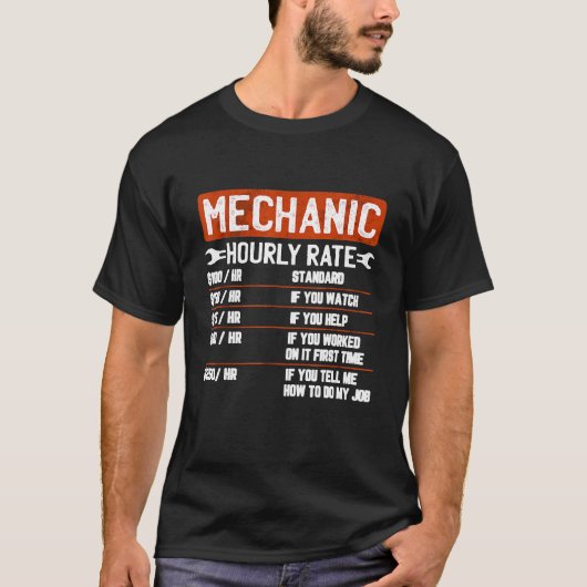 Mechanische uurfrequentie voor klassieke mechanisc t-shirt (Voorkant)