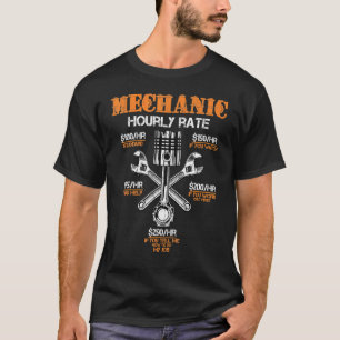 Mechanische uurlonen  arbeidsdag t-shirt