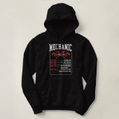 Mechanische uurlonen hoodie (Design voorkant)