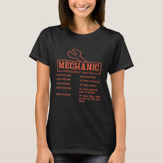 Mechanische uurlonen t-shirt