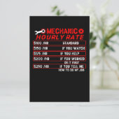 Mechanische uursnelheid - Mechanisch Bedankkaart (Staand voorkant)