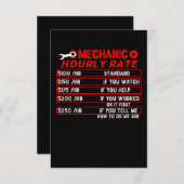 Mechanische uursnelheid - Mechanisch Bedankkaart (Voorkant / Achterkant)