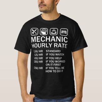 Mechanische uursnelheidsautomaat t-shirt