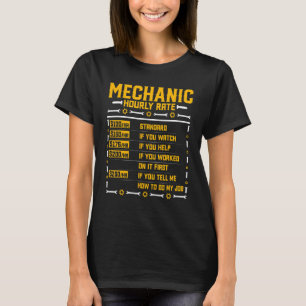 Mechanische uursnelheidsautomaat t-shirt