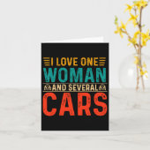 Mechanische vader Ik hou van een vrouw en een aant Kaart (Gele Bloem)