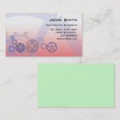 Mechanische versnellingen rood visitekaartje (Voorkant / Achterkant)