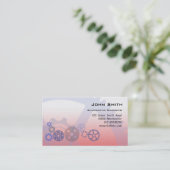 Mechanische versnellingen rood visitekaartje (Staand voorkant)