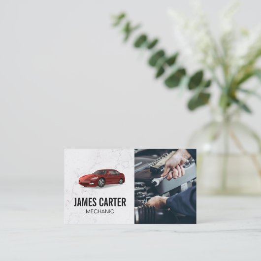 Mechanische versteviging | Auto-Logo Visitekaartje (Staand voorkant)