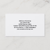 Mechanische Visitekaartje RPM snelheidsmeter (Achterkant)