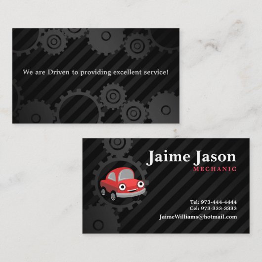 Mechanische Visitekaartjes (Voorkant / Achterkant)