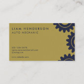 Mechanische Visitekaartjes Mobil Auto Reparatie (Achterkant)