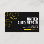 Mechanische Visitekaartjes Mobil Auto Reparatie (Voorkant)