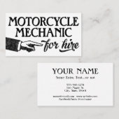 Mechanische Visitekaartjes voor motorfietsen - Koe (Voorkant / Achterkant)