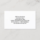 Mechanische Visitekaartjes zuiger en tandwiel (Achterkant)