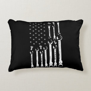 Mechanische Vlag Amerikaanse Patriottische Vlag Au Accent Kussen