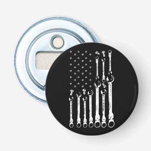 Mechanische Vlag Amerikaanse Patriottische Vlag Au Button Flesopener