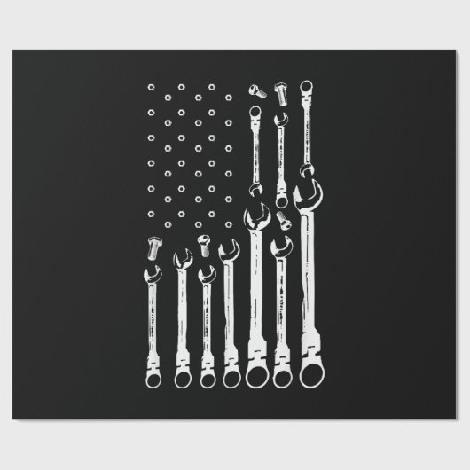 Mechanische Vlag Amerikaanse Patriottische Vlag Au Cadeaupapier (Vlak)