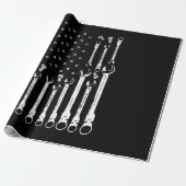 Mechanische Vlag Amerikaanse Patriottische Vlag Au Cadeaupapier (Uitgerold)