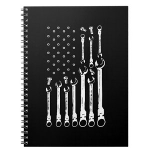 Mechanische Vlag Amerikaanse Patriottische Vlag Au Notitieboek